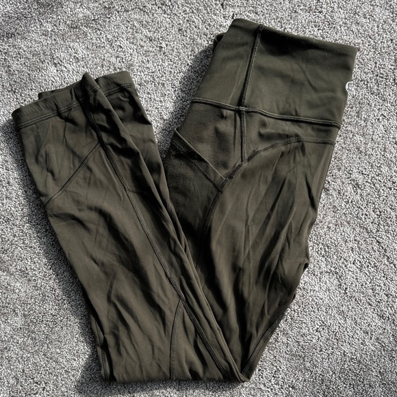 lululemon athletica Pants - Olive Green Lululemon Women's leggings